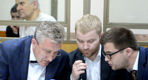 The defence of Said Amirov and Yusup Djaparov in the courtroom of  the North-Caucasian District Military Court. Rostov-on-Don, May 16, 2014. Photo by Oleg Pchelov for the "Caucasian Knot"