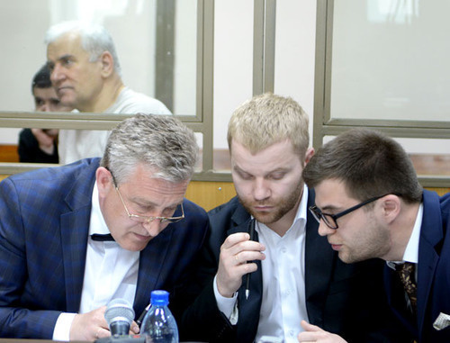 The defence of Said Amirov and Yusup Djaparov in the courtroom of  the North-Caucasian District Military Court. Rostov-on-Don, May 16, 2014. Photo by Oleg Pchelov for the "Caucasian Knot"