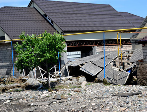 House of a woman whose home suffered from the flood. Baksan District of the Kabardino-Balkarian Republic (KBR), May 2014. Photo: the official site of the Baksan District of the KBR, http://www.ba.adm-kbr.ru/