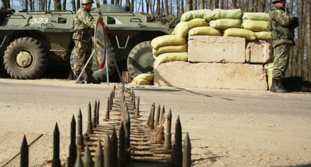 Frontier post in Ukraine on the border with the Russian Federation. Photo: © CopyRight the official site of the State Border Guard Service of Ukraine, http://dpsu.gov.ua/ua/