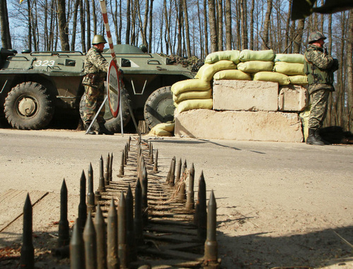 Frontier post in Ukraine on the border with the Russian Federation. Photo: © CopyRight the official site of the State Border Guard Service of Ukraine, http://dpsu.gov.ua/ua/