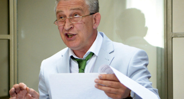 Amirov's advocate Vladimir Postanyuk giving speech in the court. Rostov-on-Don, June 6, 2014. Photo by Oleg Pchelov for the ‘Caucasian Knot’.   