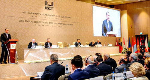 Opening of the 23rd session of the OSCE Parliamentary Assembly (OSCE PA). Baku, June 28, 2014. Photo by Aziz Karimov for the "Caucasian Knot"