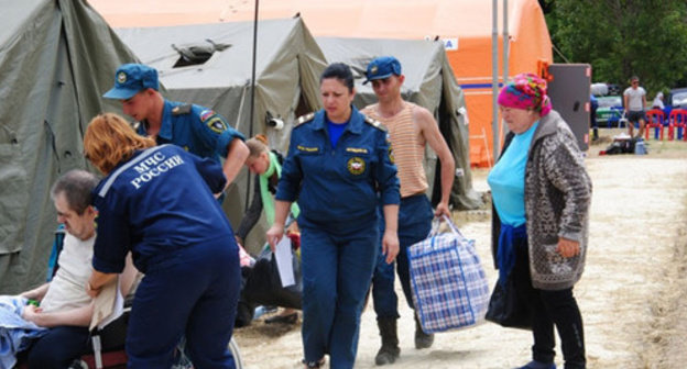 Ukrainian refugees in Rostov Region. June 2014. Photo by the Regional Ministry for Emergencies (MfE)