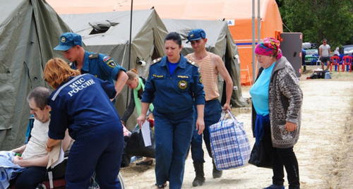 Ukrainian refugees in Rostov Region. June 2014. Photo by the Regional Ministry for Emergencies (MfE)