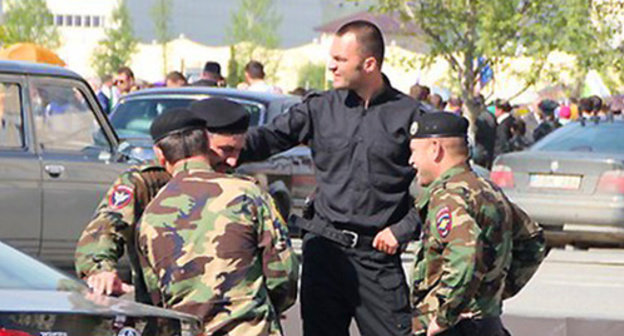 Law enforcement officers of Chechnya. Photo by Magomed Magomedov for the ‘Caucasian Knot’.