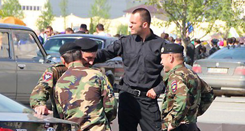 Law enforcement officers of Chechnya. Photo by Magomed Magomedov for the ‘Caucasian Knot’.