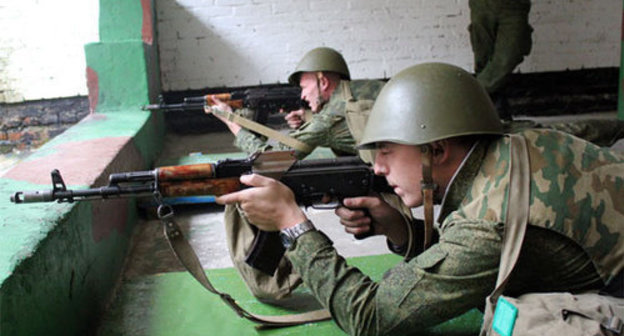 Russian soldiers taking part in the international competition ‘Warrior of Commonwealth’. Photo: official website of Russia’s Ministry of Defense, July 2014, http://function.mil.ru/news_page/world/more.htm?id=11969481@egNews