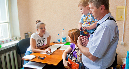 Refugees from Ukraine in Volgograd Region. Photo: official site of the Governor and government of Volgograd Region, http://www.volganet.ru