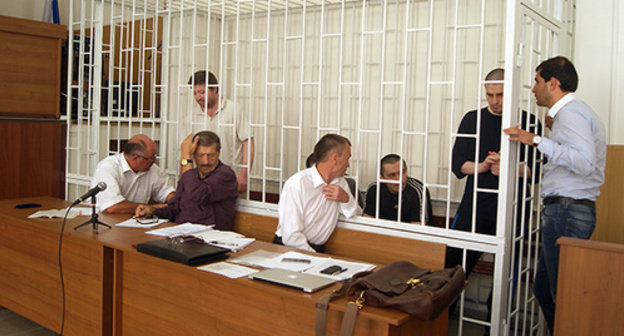 Makhachkala, the Supreme Court (SC) of Dagestan. The consideration on the merits of the terror act, which killed the religious leader Said Afandi al-Chirkawi. July 30, 2014. Photo by Aida Magomedova for the "Caucasian Knot"