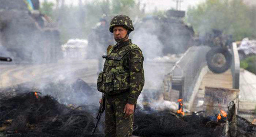 Soldier of the Ukrainian Army. Photo: http://www.62.ua/article/568783