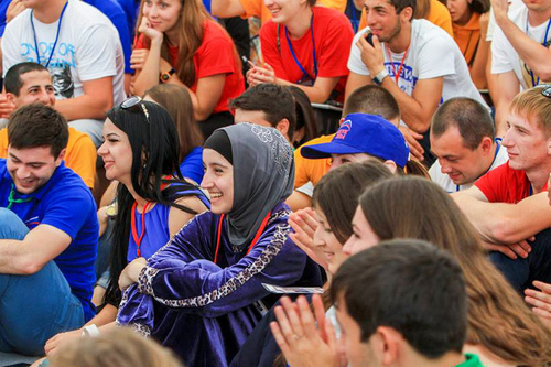 Participants of ‘Mashuk-2014’ Forum. Pyatigorsk, August 5, 2014. Photo: press-service of ‘Mashuk-2014’ Forum, http://www.facebook.com/mashuk2014