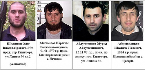 Alleged killers of the former head of the Kizilyurt GOVD Aitemir Salimgereev. Photo: website of Ministry of Interior for Dagestan, http://05.mvd.ru/news/item/2433660