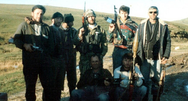 Andi militiamen, August 1999, Dagestan, Botlikh District. Photo: ‘Andi and Andiytsy.ru’ Project, adni05.ru