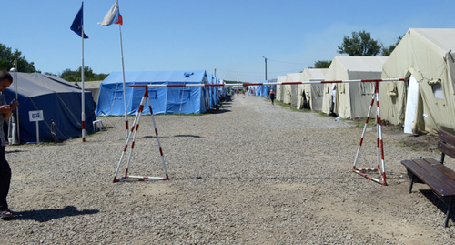 Ukrainian refugees camp. Gukovo, Rostov Region, August 5, 2014. Photo by Oleg Pchelov for the ‘Caucasian Knot’.  