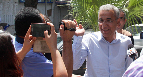 On August 8, 2014 the court ruled to arrest Intigam Aliev for three months. Photo by Aziz Karimov for the "Caucasian Knot"