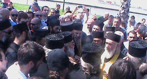 Church leaders at the protest action against the "KaZantip" festival. Photo by Beslan Kmuzov for the "Caucasian Knot"