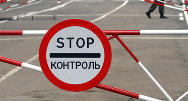 Checkpoint in the Rostov Region on the Russian-Ukrainian border. Photo by Philipp Ivaschenko for the ‘Caucasian Knot’. 