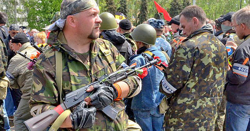 Serviceman of battalion ‘Vostok’, Donetsk. Photo by Andrei Butko, http://ru.wikipedia.org