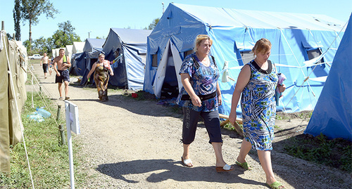 ‘Gukovo’ field camp for Ukrainian refugees. Photo by Oleg Pchelov for the ‘Caucasian Knot’.  