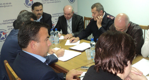 Participants of the "roundtable". Photo by Lyudmila Maratova for the "Caucasian Knot"