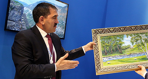 Yunus-Bek Yevkurov at the 13th International Investment Forum. Photo: http://www.ingushetia.ru/photo/archives/021381.shtml