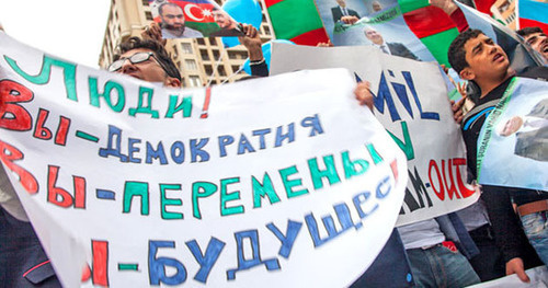 Meeting of the opposition. Baku, October 5, 2013. Photo by Aziz Karimov for the "Caucasian Knot"