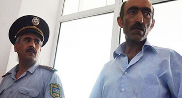 Sardar Alibeili in the courtroom. August 2013. Photo by IRFS