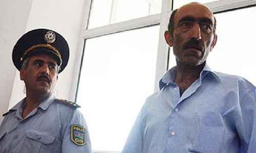 Sardar Alibeili in the courtroom. August 2013. Photo by IRFS