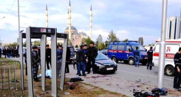 The site of the explosion in Grozny. October 5, 2014. Photo: http://nac.gov.ru