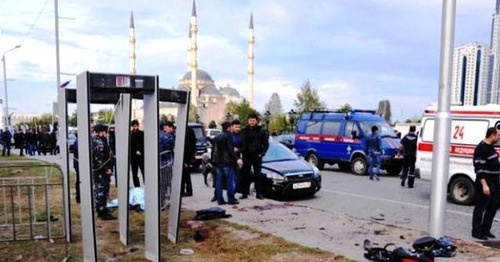 The site of the explosion in Grozny. October 5, 2014. Photo: http://nac.gov.ru