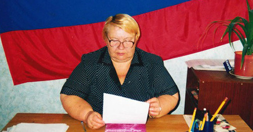 Lyudmila Bogatenkova. Photo: the Committee of Soldiers' Mothers in the Stavropol Territory "Mothers from Kuma River Area" http://mne-sluzhit.ru/