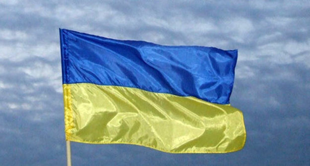 Flag of Ukraine. Photo by Edita Badasyan for the "Caucasian Knot"