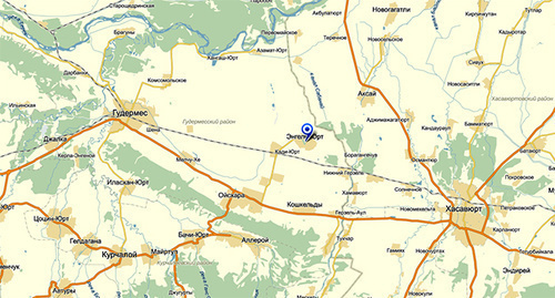 Map of Kadi-Yurt and Engel-Yurt villages. Photo: http://maps.yandex.ru/?text=%D0%A0%D0%BE%D1%81%D1%81%D0%B8%D1%8F%2C%20%D0%A7%D0%B5%D1%87%D0%B5%D0%BD%D1%81%D0%BA%D0%B0%D1%8F%20%D0%A0%D0%B5%D1%81%D0%BF%D1%83%D0%B1%D0%BB%D0%B8%D0%BA%D0%B0%2C%20%D0%93%D1%83%D0%B4%D0%B5%D1%80%D0%BC%D0%B5%D1%81%D1%81%D0%BA%D0%B8%D0%B9%20%D1%80%D0%B0%D0%B9%D0%BE%D0%BD%2C%20%D1%81%D0%B5%D0%BB%D0%BE%20%D0%AD%D0%BD%D0%B3%D0%B5%D0%BB%D1%8C-%D0%AE%D1%80%D1%82&amp;sll=46.356069%2C43.324761&amp;ol=geo&amp;oll=46.356069%2C43.324761&amp;ll=46.374866%2C43.319842&amp;spn=1.084900%2C0.421628&amp;z=11&amp;l=map 