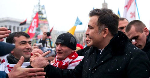 Mikhail Saakashvili (on the left). Photo: VOA - Voice of America, Russian service https://ru.wikipedia.org