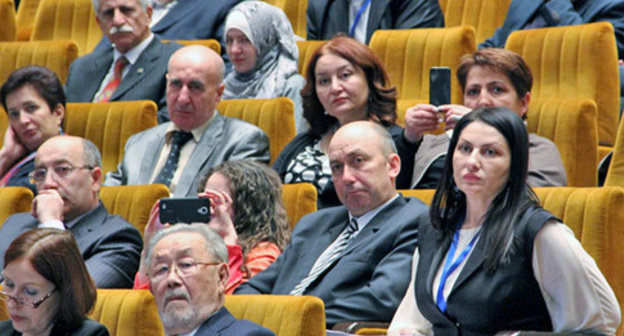 Participants of the conference on history of Karachay-Balkar people. Moscow, November 24, 2014. Photo by Magomed Tuayev for the ‘Caucasian Knot’. 