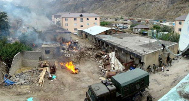 The settlement of Gimry (Vremenny) of Untsukul District after CTO. November 2014. Photo http://gimry.ucoz.com/news/zakrytaja_zona_gimrinskij_rubezh/2014-11-29-74