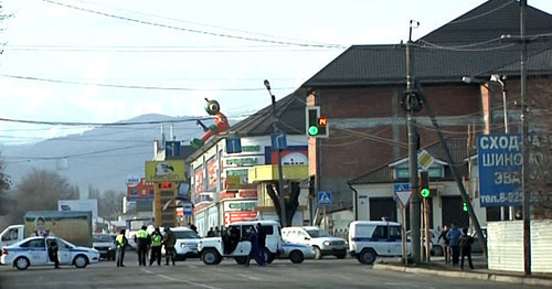 Law enforcement officers in Nalchik streets. Photo: http://nac.gov.ru