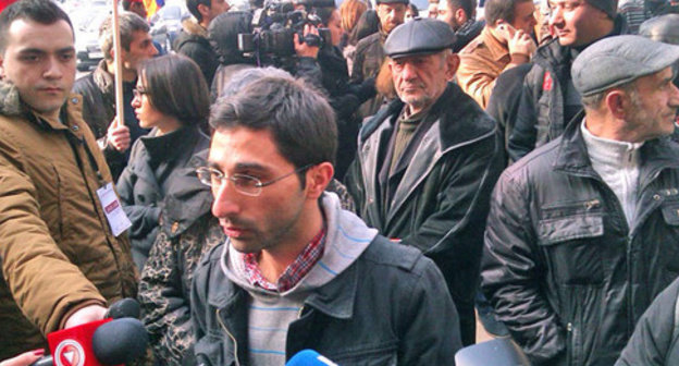 A protest action against rise in prices. Yerevan, December 18, 2014. Photo http://www.tert.am/ru/