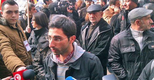 A protest action against rise in prices. Yerevan, December 18, 2014. Photo http://www.tert.am/ru/