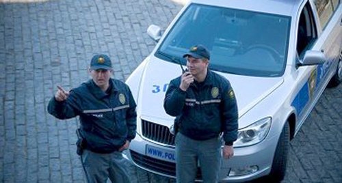 Policemen in the streets of Tbilisi. Photo by press service of Georgian MIA. 