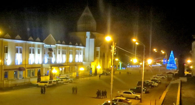 The Central Square in Stepanakert. Nagorno-Karabakh, December 28, 2014. Photo by Alvard Grigoryan for the "Caucasian Knot" 