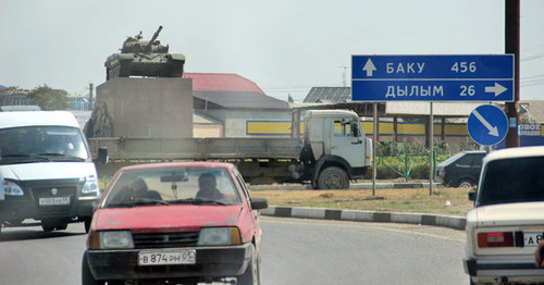 Motorway junction in Khasavyurt, Dagestan. Photo by Akhmed Aldebirov for the ‘Caucasian Knot’. 