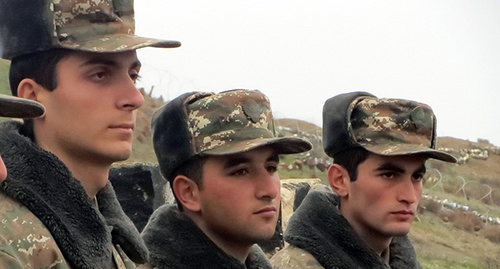 Soldiers in the front line. Nagorno-Karabakh. Photo by Alvard Grigoryan for the "Caucasian Knot"