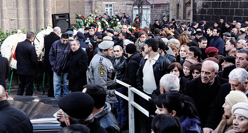 Funeral of Sergey Avetisyan, January 20, 2015. Photo by Narek Tumasyan for the ‘Caucasian Knot’. 