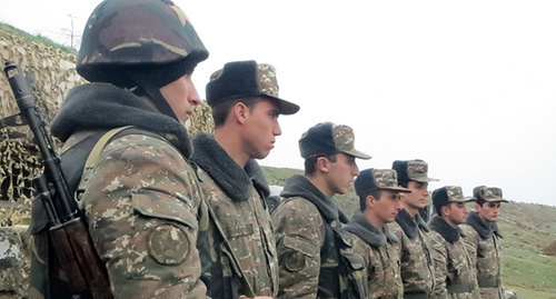 Formation. NKR's army. Photo by Alvard Grigoryan for the "Caucasian Knot"