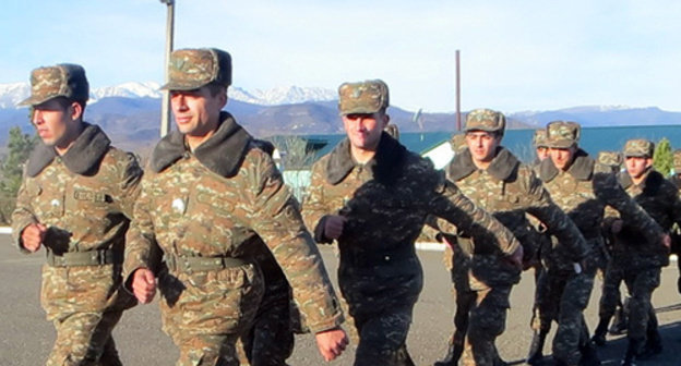 Soldiers of one of the military units of Nagorno-Karabakh. Photo by Alvard Grigoryan for the "Caucasian Knot"