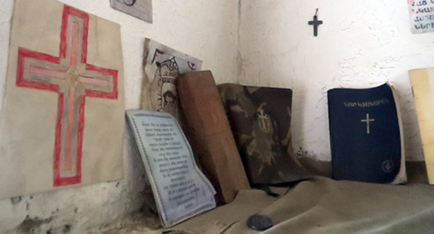 Spiritual area in a combat position of Nagorno-Karabakh. Photo by Alvard Grigoryan for the "Caucasian Knot"