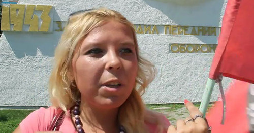 Darya Polyudova. Screenshot of the video posted by Anton Polyakov, http://www.youtube.com/watch?v=F5Lw9WV8s0A
