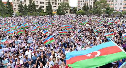 Opposition rally in Baku, September 11, 2016. Photo by Aziz Karimov for the 'Caucasian Knot'. 